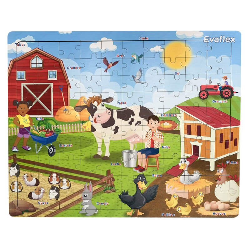 ROMPECABEZAS 100 PIEZAS GRANJA