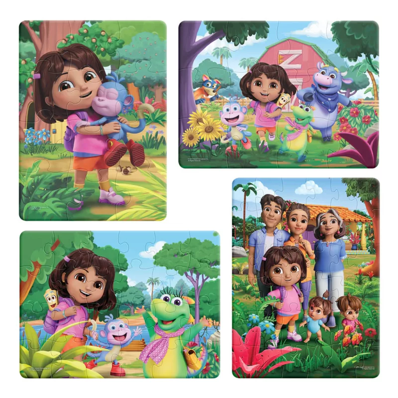 ROMPECABEZAS 4 EN 1 DORA LA EXPLORADORA