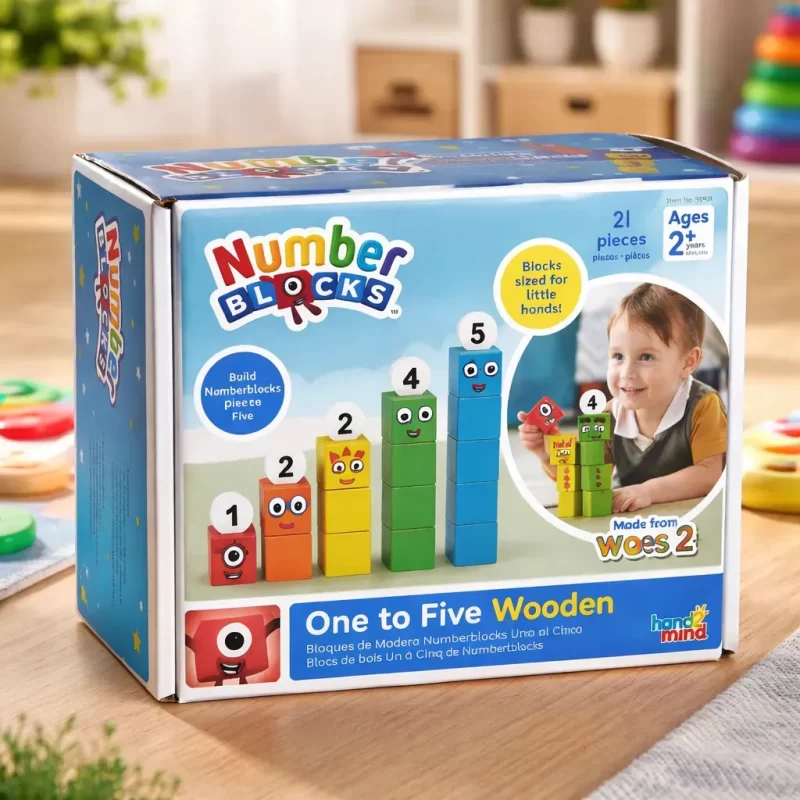 Bloques de Madera Numberblocks 1 al 5 – Hand2Mind