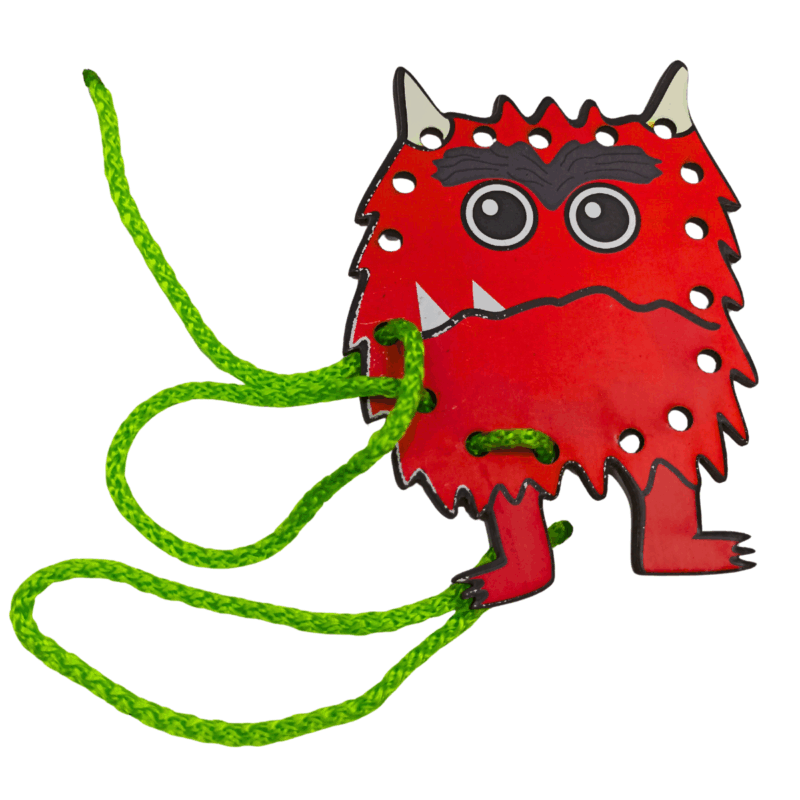 JUEGO DE ENSARTE MONSTRUOS DE COLORES
