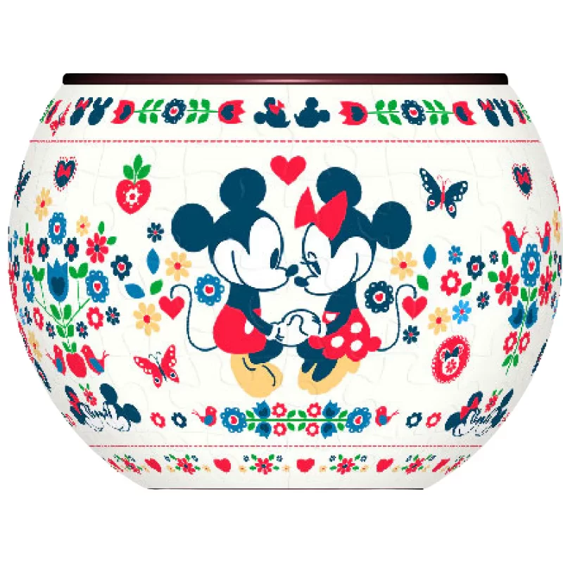ROMPECABEZAS 80 PIEZAS MICKEY Y MINIE MACETA