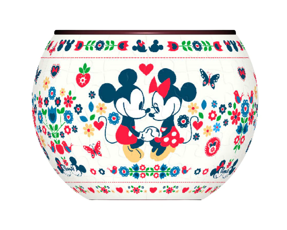 ROMPECABEZAS 80 PIEZAS MICKEY Y MINIE MACETA