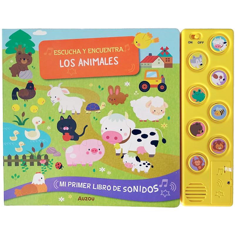 Escucha y encuentra, los animales Libro con sonidos V&R