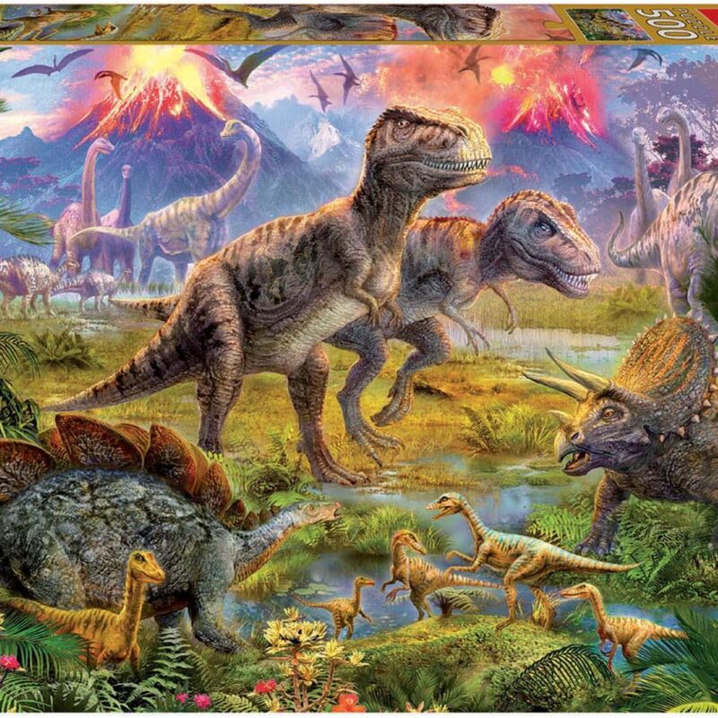 ROMPECABEZAS 500 PIEZAS ENCUENTRO DE DINOSAURIOS EDUCA