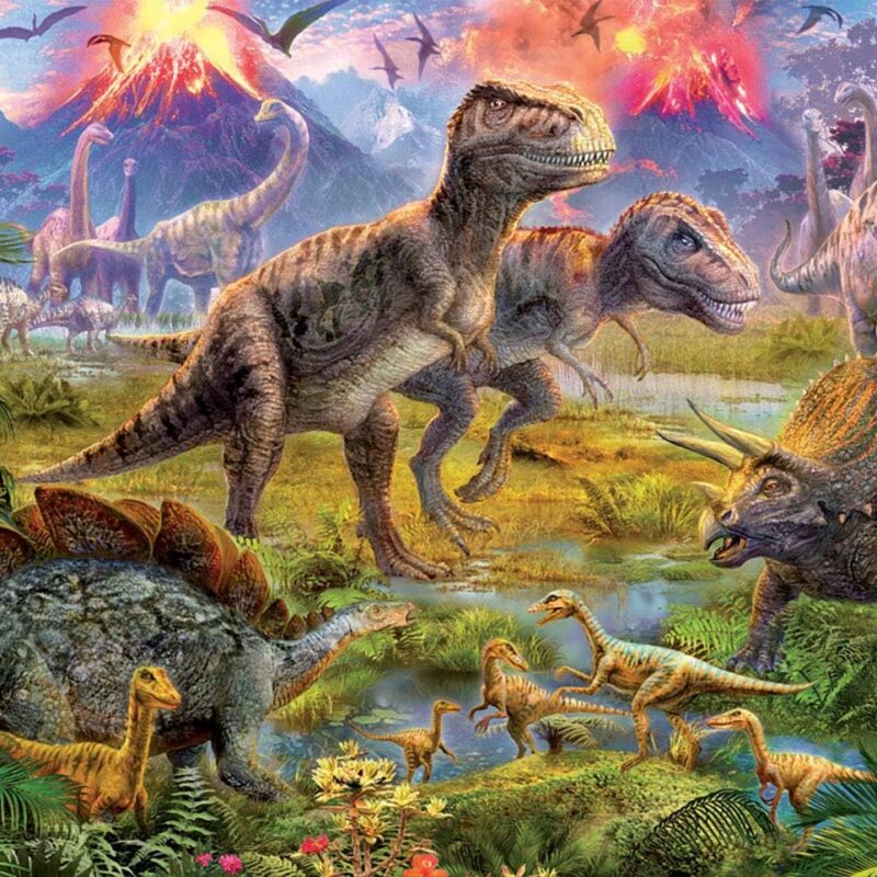 ROMPECABEZAS 500 PIEZAS ENCUENTRO DE DINOSAURIOS EDUCA