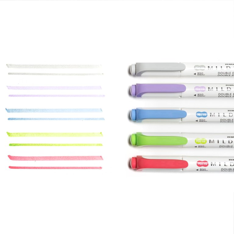 Marcador Doble Punta Mildliner Zebra Colores frios