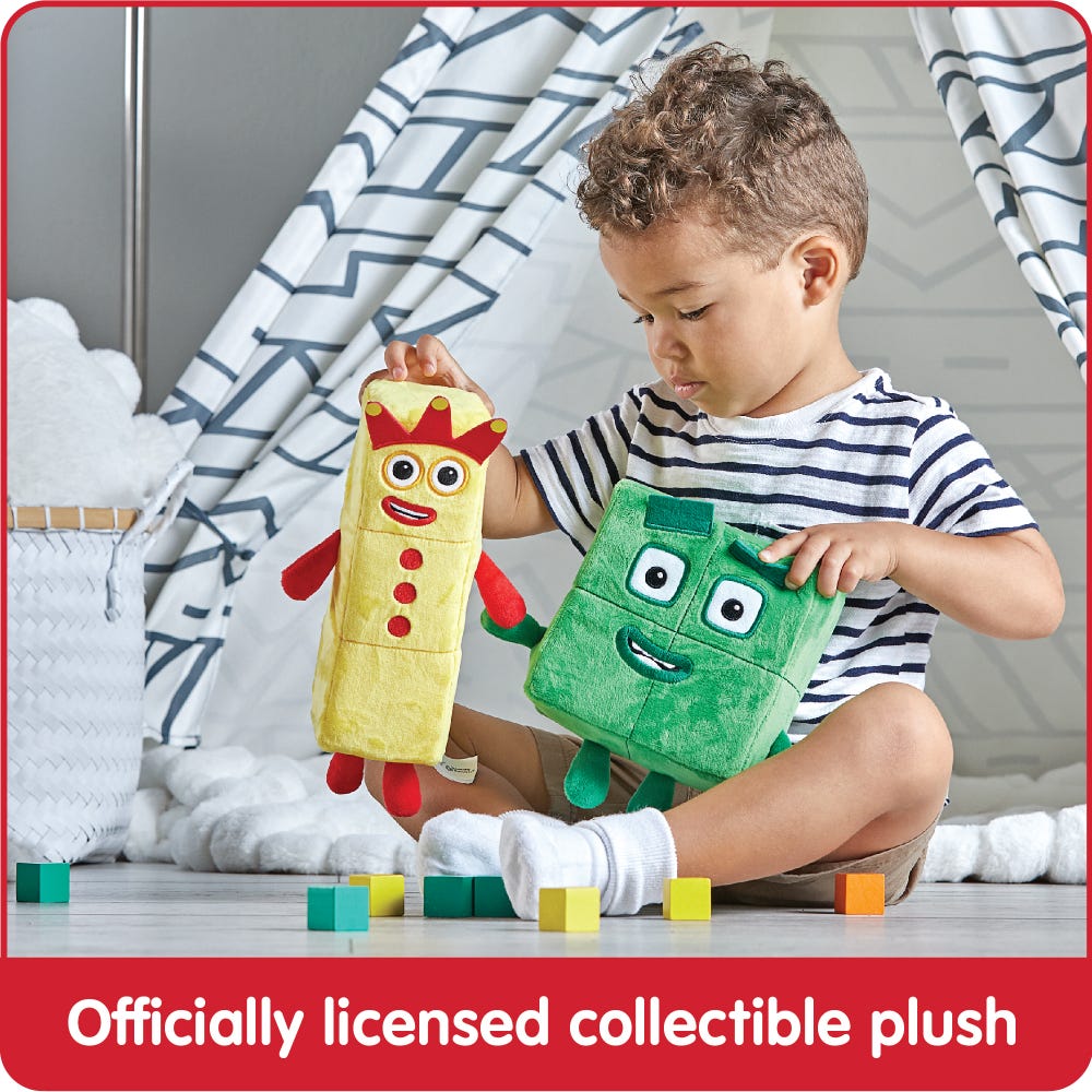 Peluche de amigos juguetones Numberblocks Tres y Cuatro