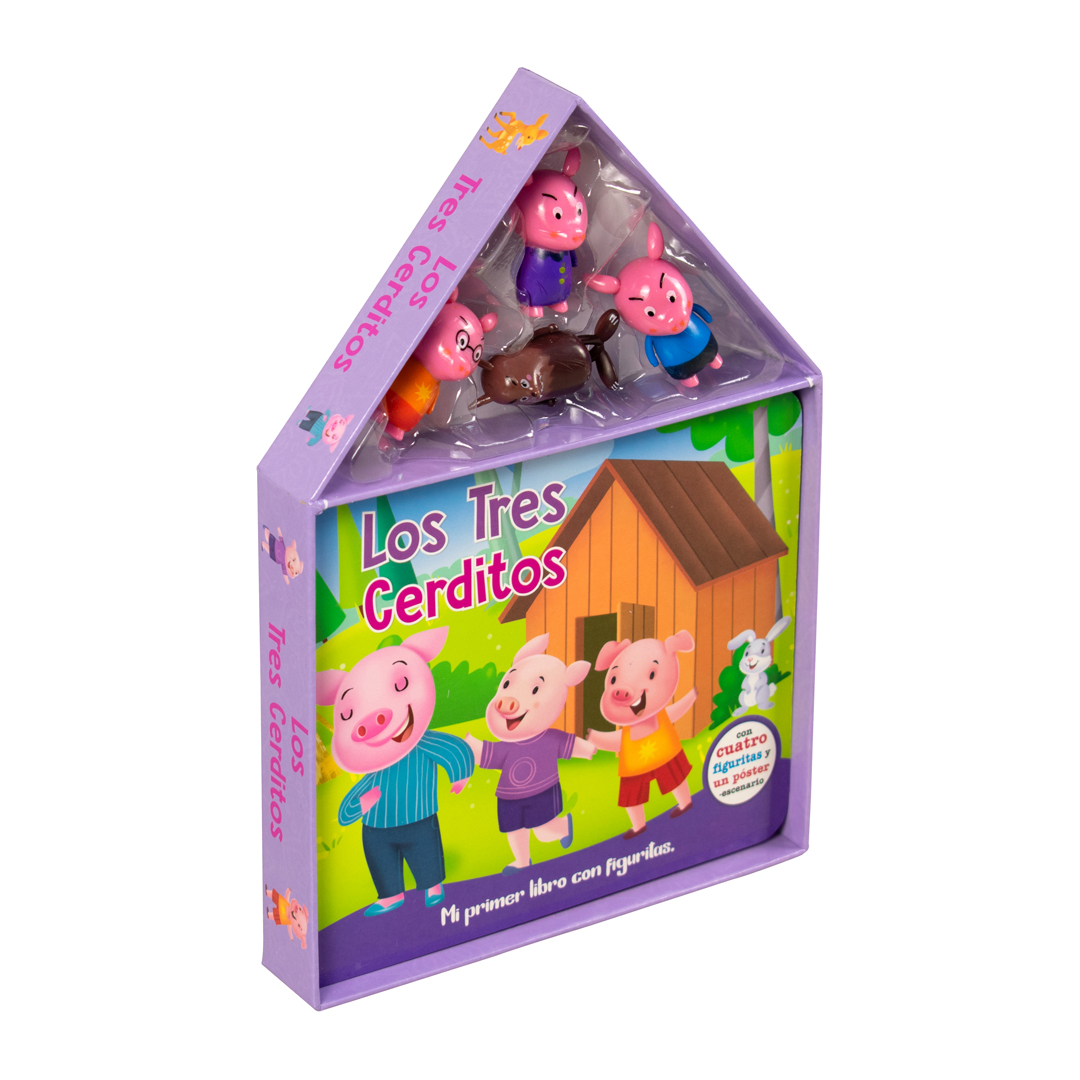 CUENTO INFANTIL: MI PRIMER LIBRO CON FIGURITAS LOS 3 CERDITOS