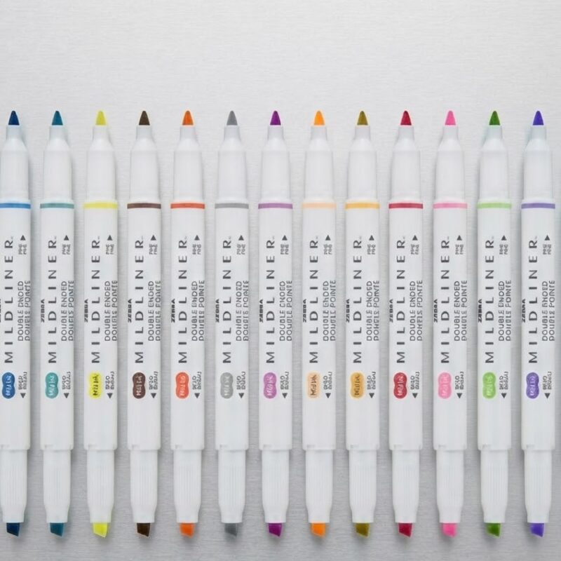 Marcador Creativo de Doble Punta Mildliner 15 Piezas - Zebra