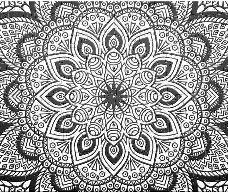 Rompecabezas Infantil Aterciopelado para Colorear Mandalas
