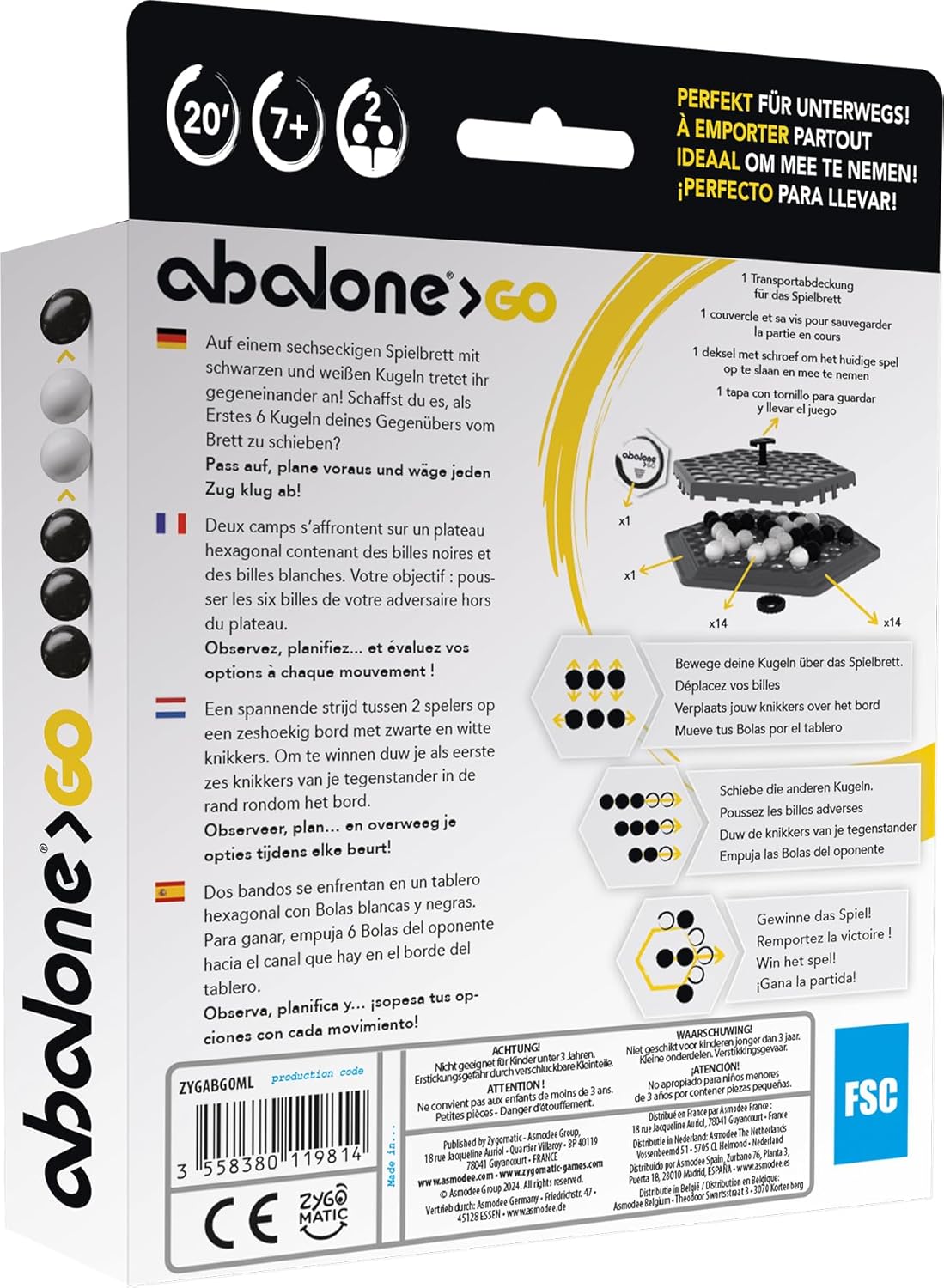 ABALONE GO JUEGO DE MESA