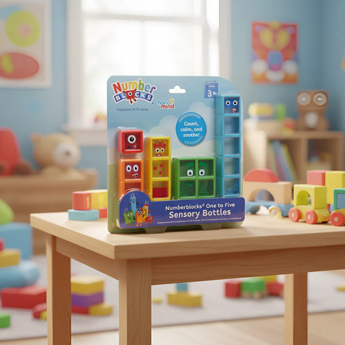 Botellas Sensoriales Numberblocks Uno al Cinco – Hand2Mind