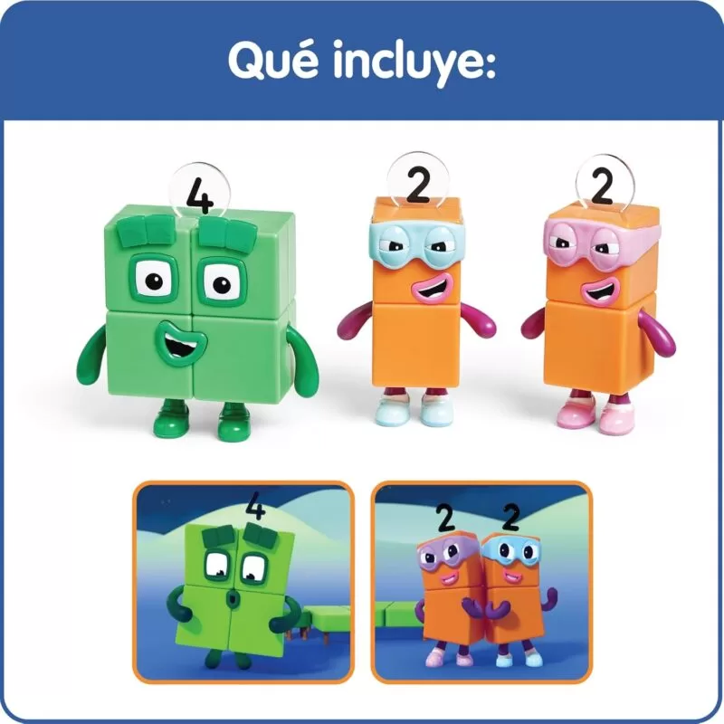 Figuras Numberblocks Cuatro y Los Terribles Dos – Hand2Mind
