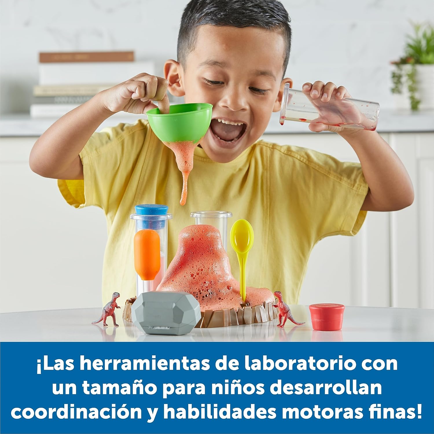 Set Experimentos Volcán Laboratorio de Ciencia Preescolar
