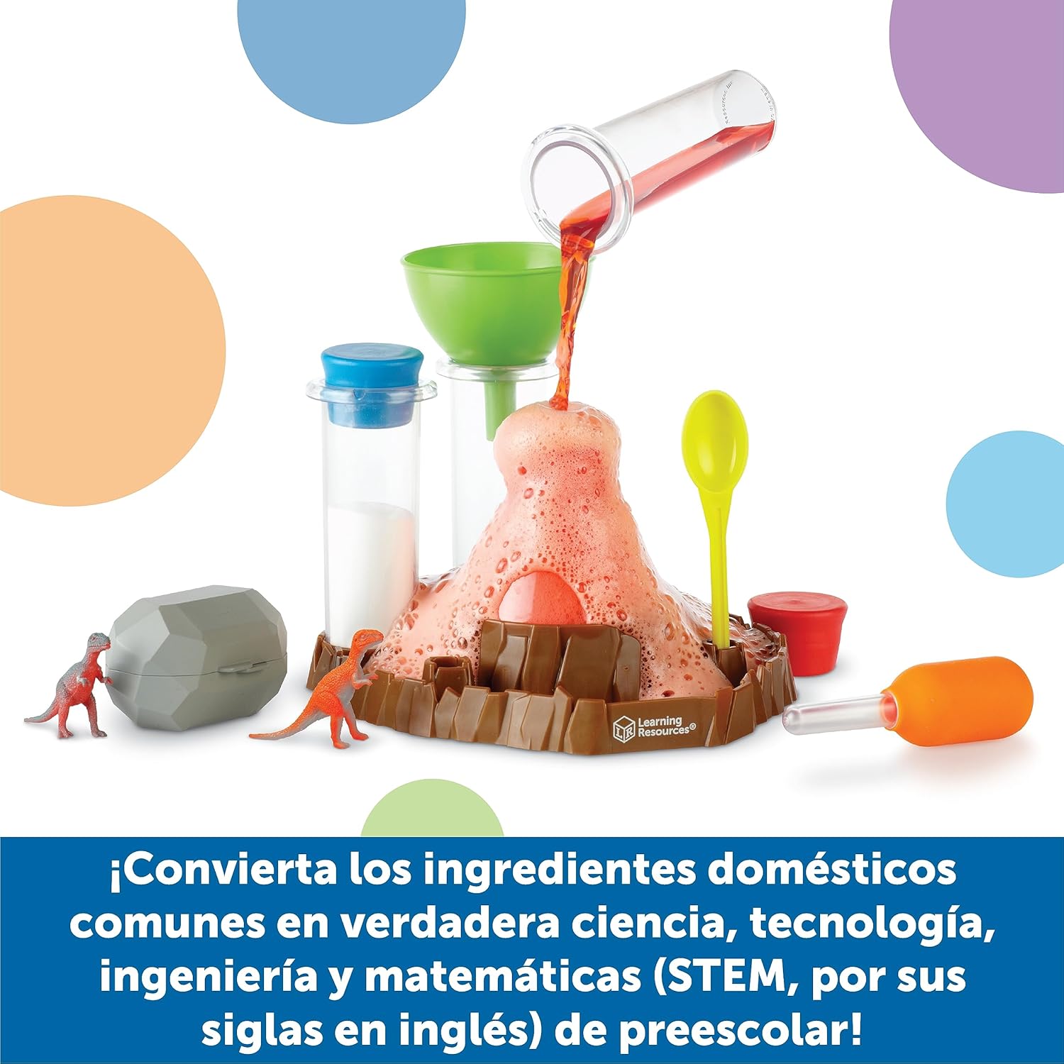 Set Experimentos Volcán Laboratorio de Ciencia Preescolar
