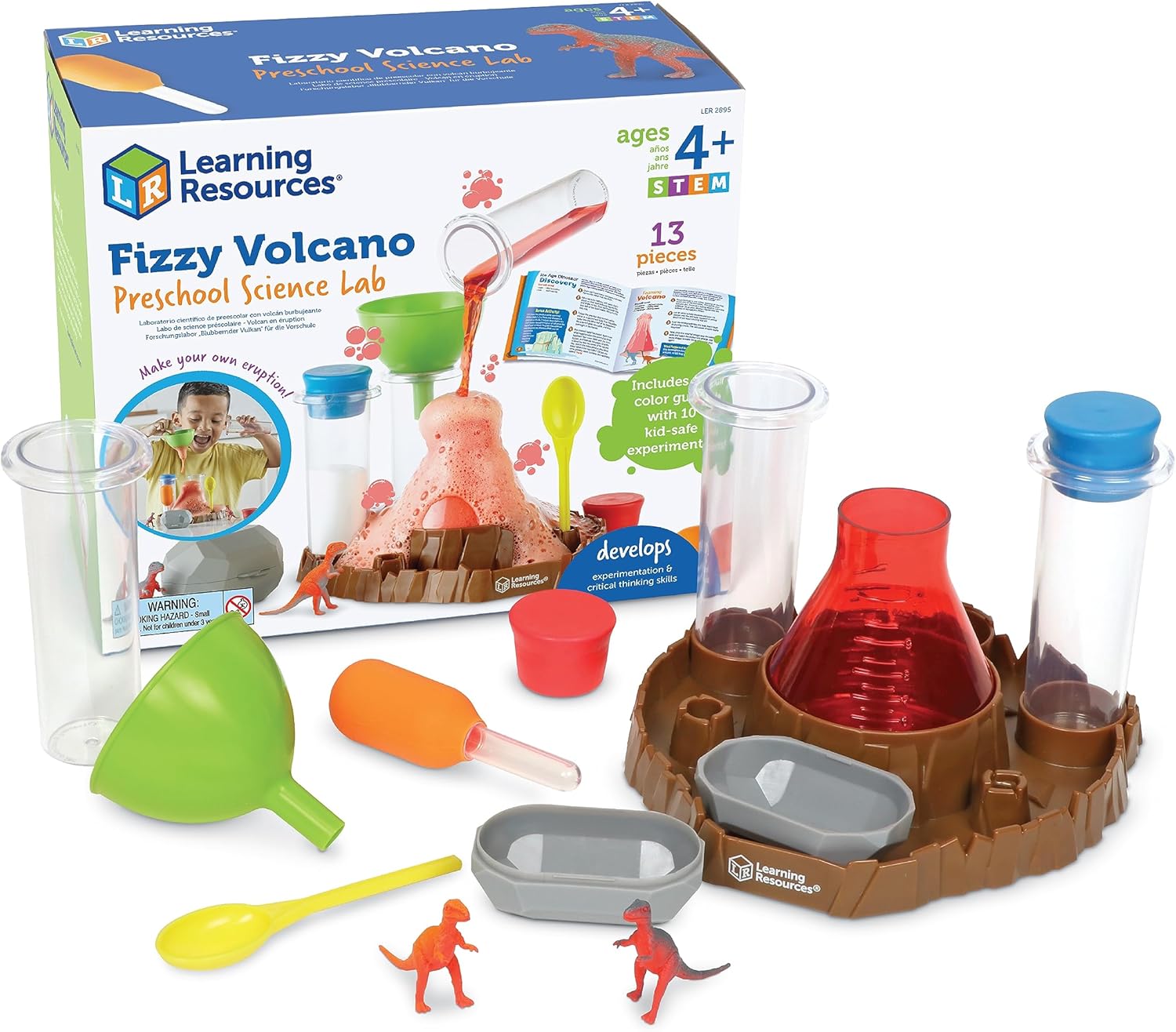 Set Experimentos Volcán Laboratorio de Ciencia Preescolar