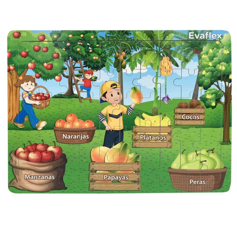rompecabezas Frutas 50 pz