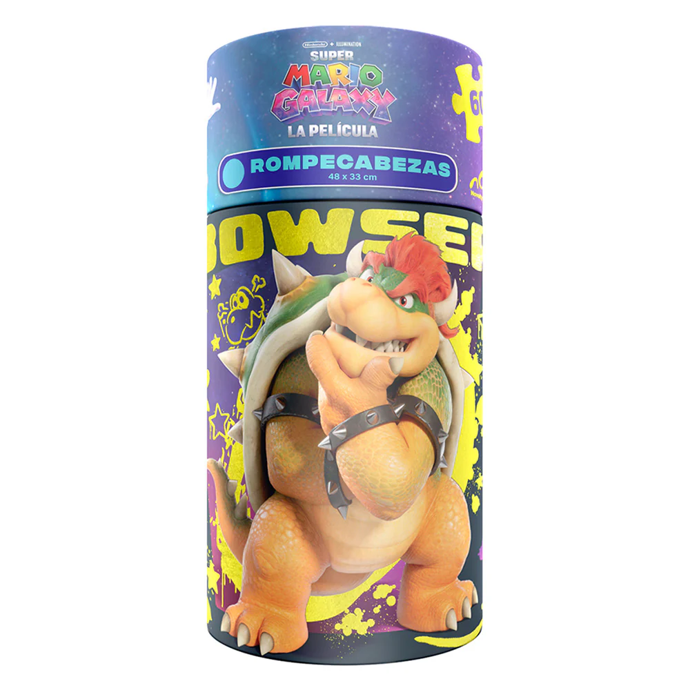 Rompecabezas Mario Galaxy Holográfico Cilindro 60 Piezas - Novelty