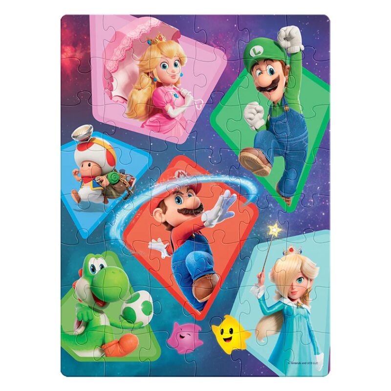 Rompecabezas Mario Galaxy Bolsa Foil 48 Piezas