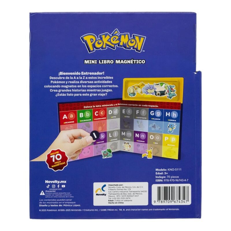 pokemon libro magnetico
