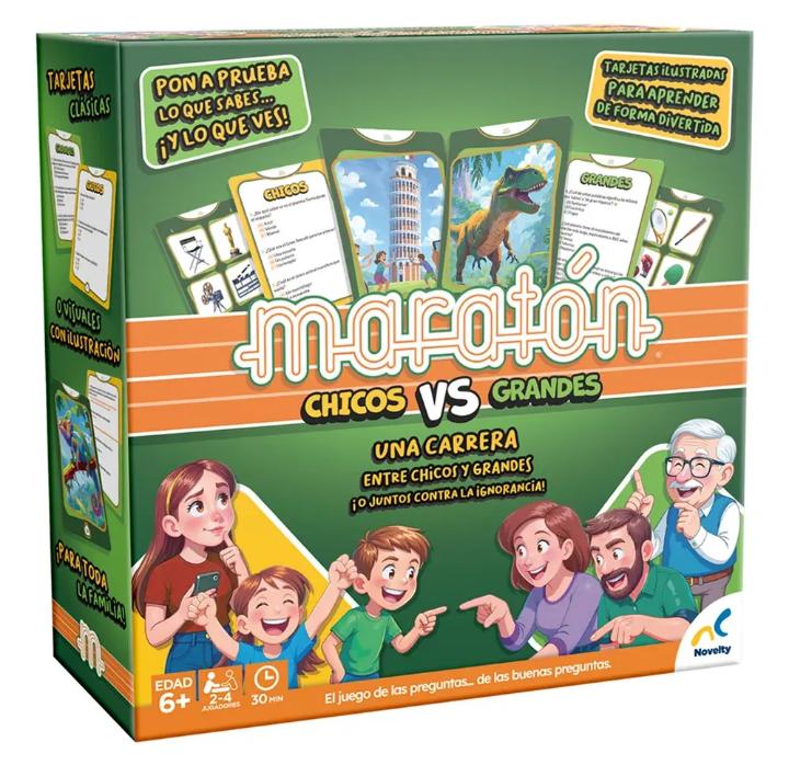 Juego De Mesa Maratón Chicos Vs Grandes - Novelty