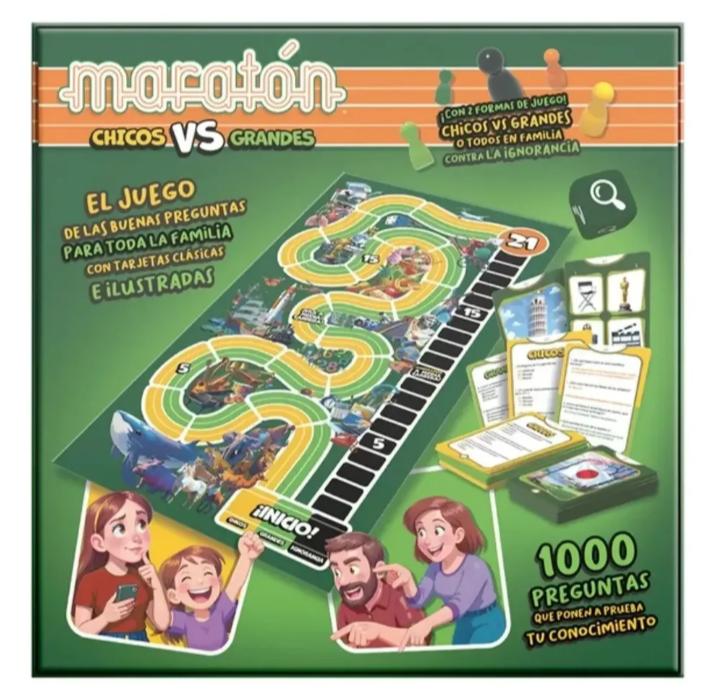 Juego De Mesa Maratón Chicos Vs Grandes - Novelty