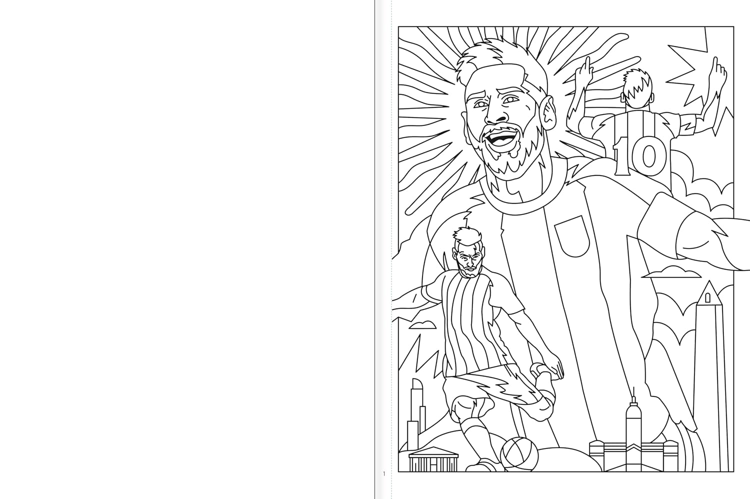 Fútbol a todo color, libro para colorear