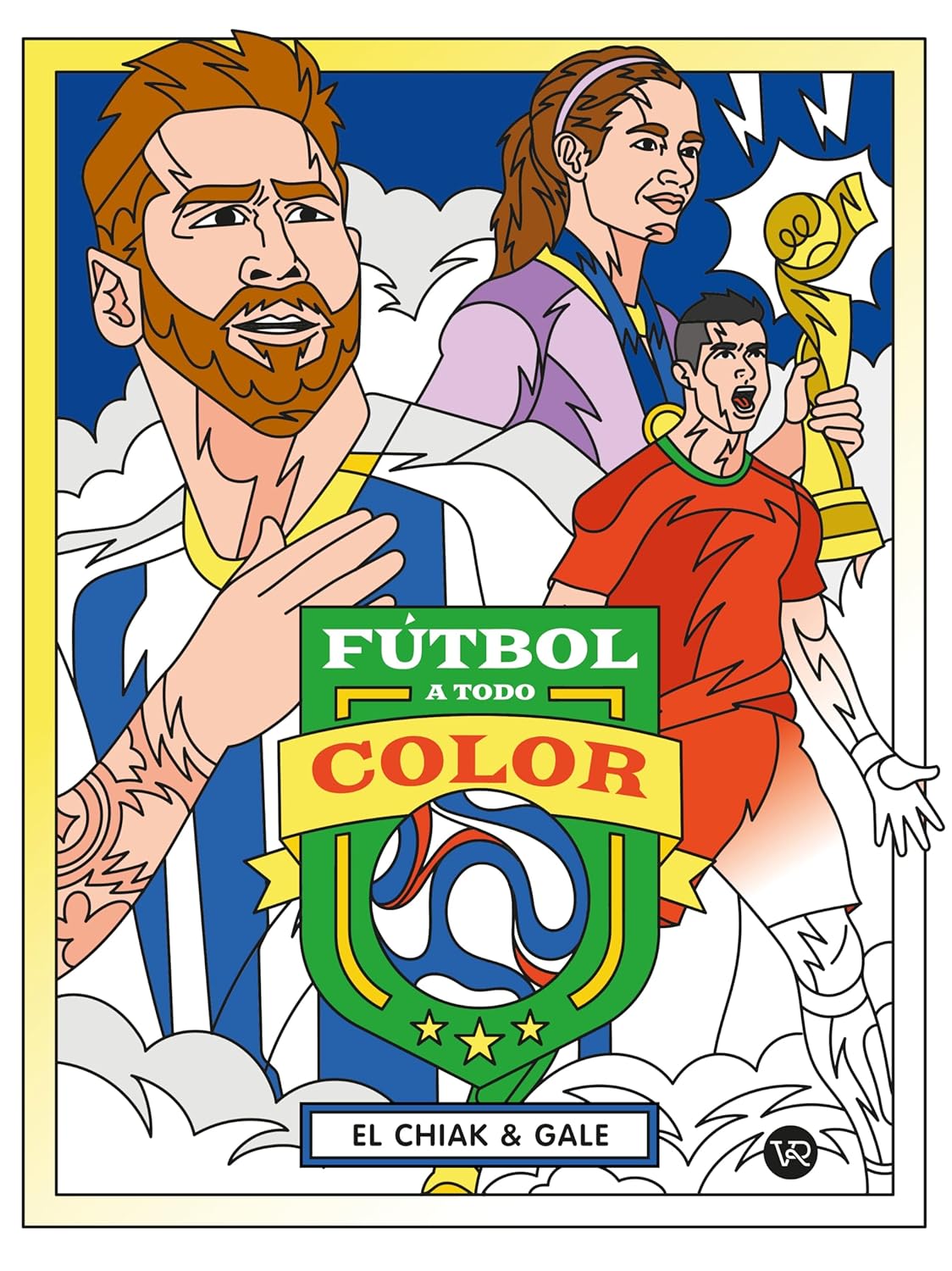 Fútbol a todo color, libro para colorear