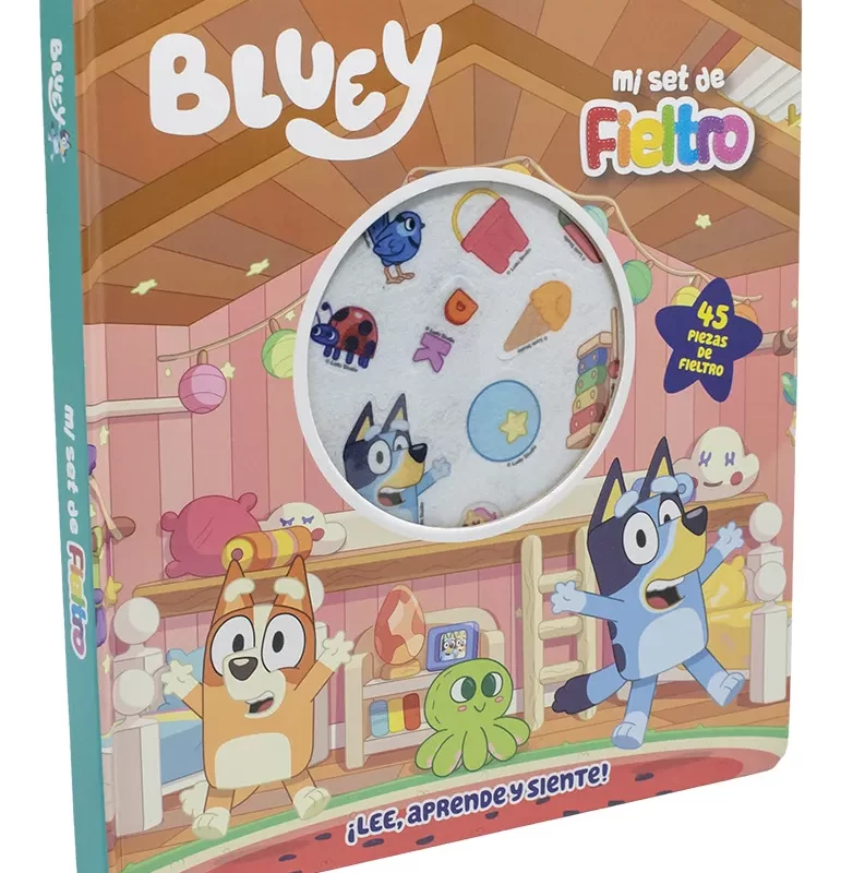 Libro Bluey Sensorial De Fieltro - Novelty