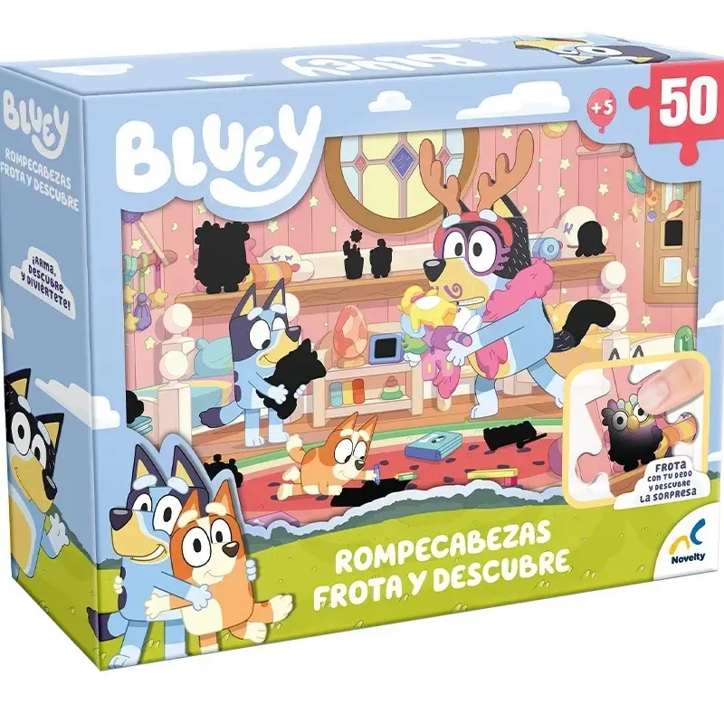 Rompecabezas Bluey 50 Piezas Frota Y Descubre - Novelty