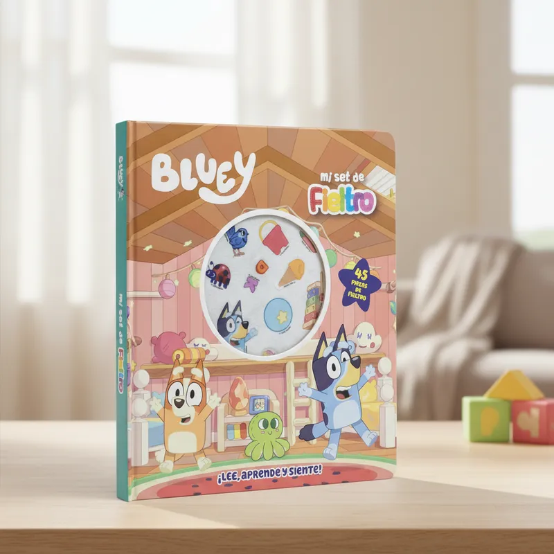 Libro Bluey Sensorial De Fieltro - Novelty