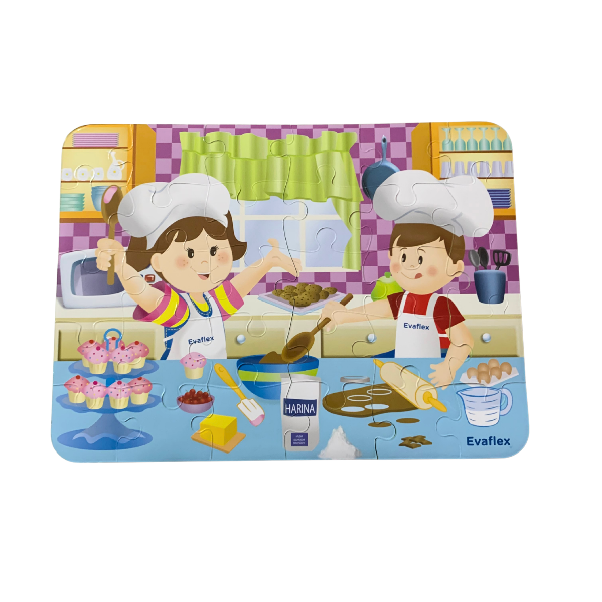 Rompecabezas de Foamy Pequeños Chefs 30 pz – Evaflex