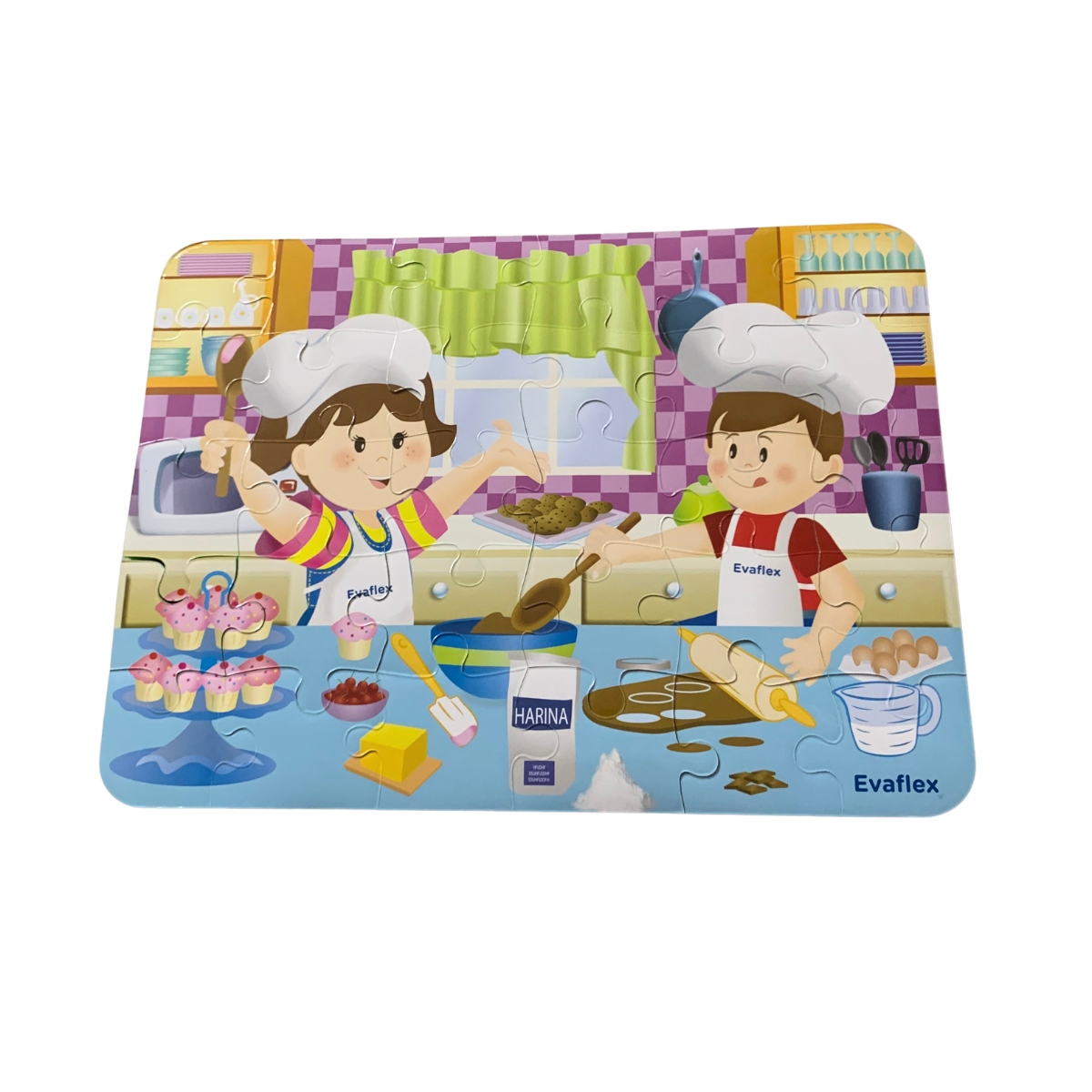 Rompecabezas de Foamy Pequeños Chefs 30 pz – Evaflex