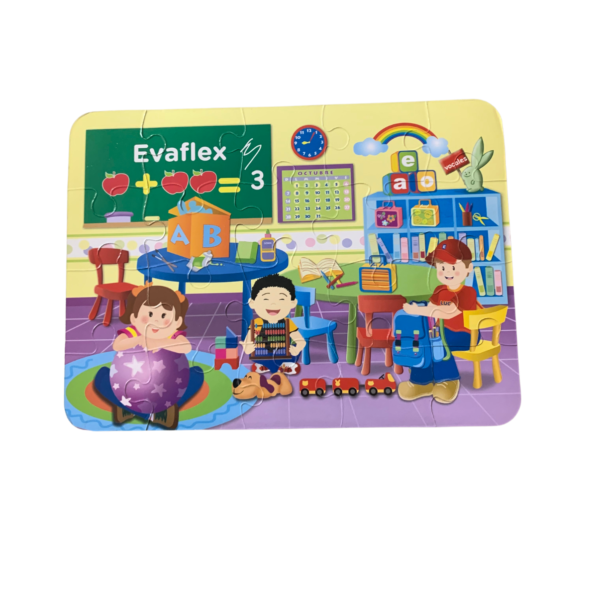 Rompecabezas de Foamy Salon De Clases 20 pz - Evaflex