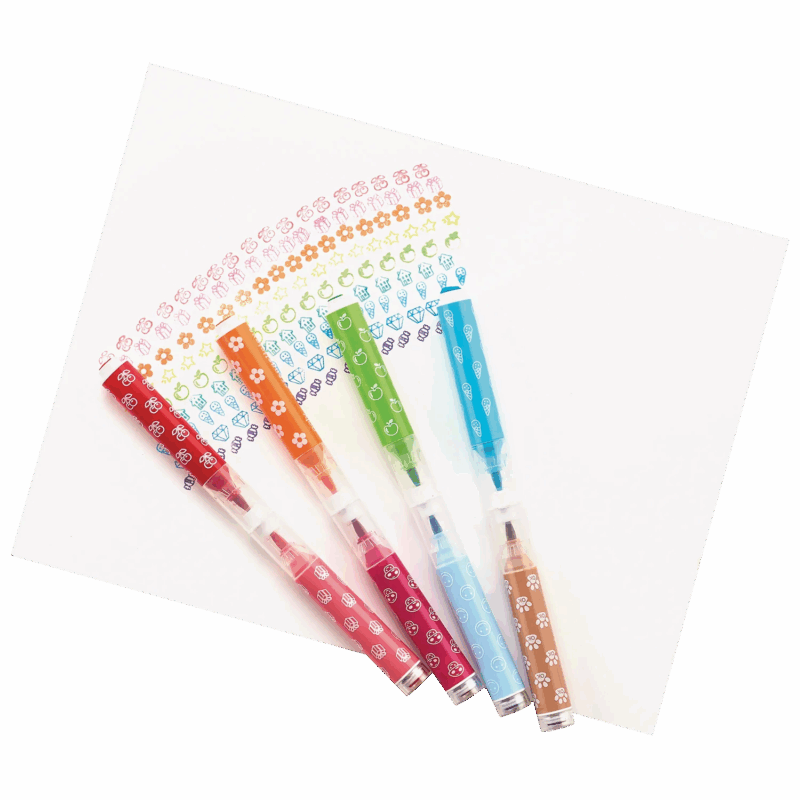 Marcadores Pincel 2 en 1 Doble Punta Stampables – Set de 18