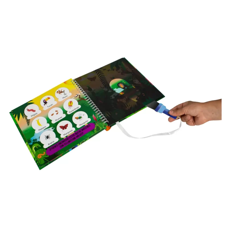Libro Infantil Interactivo Alumbra y Descubre: La Selva - AMS