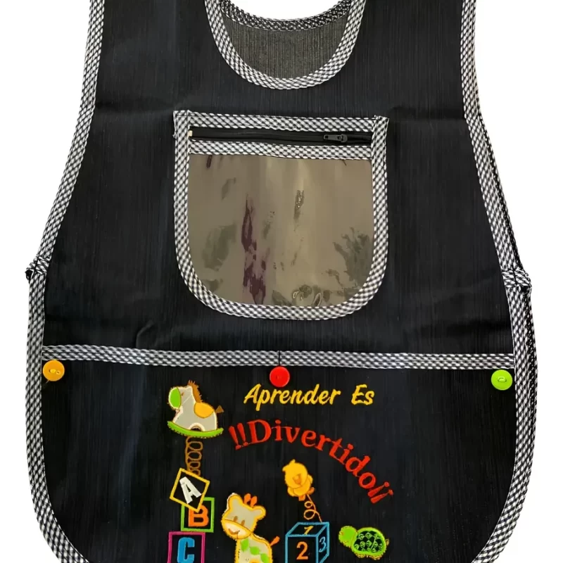 Mandil Portagafete Con Mantel Jumbo - 4 a 6
