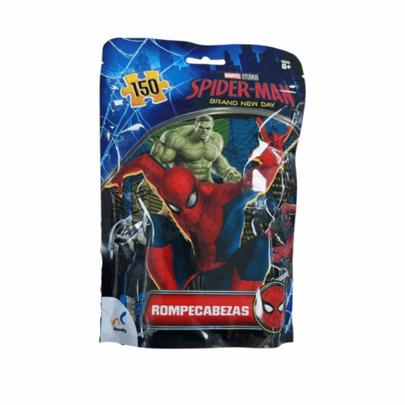 Rompecabezas Spiderman Bolsa Foil 150 Piezas - Novelty