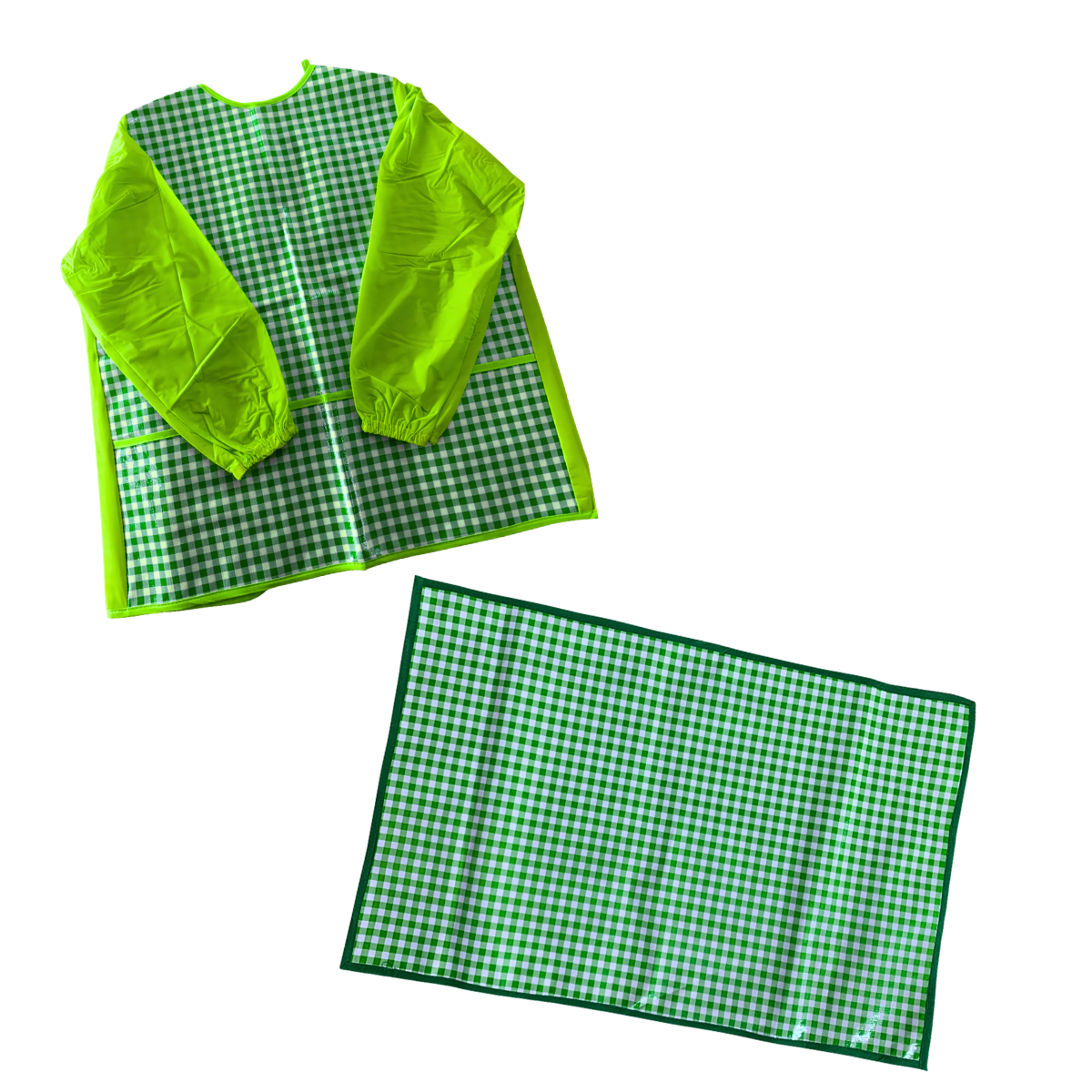 Mandil Con Mangas Y Mantel Jumbo Para Niños Preescolar