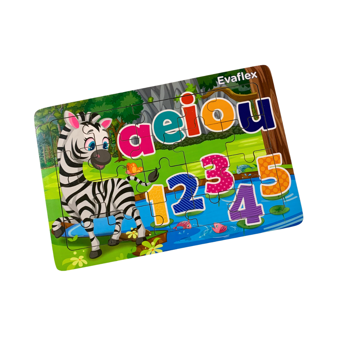 Rompecabezas Zebra Madera 20 pz - Evaflex