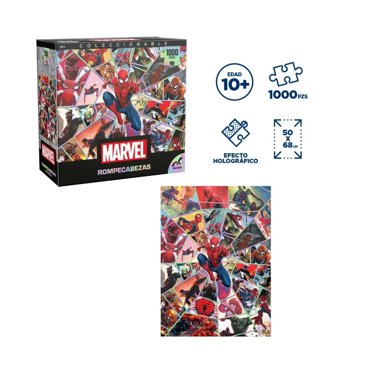 Rompe. Spiderman Coleccionable 1000 Pz - NOVELTY