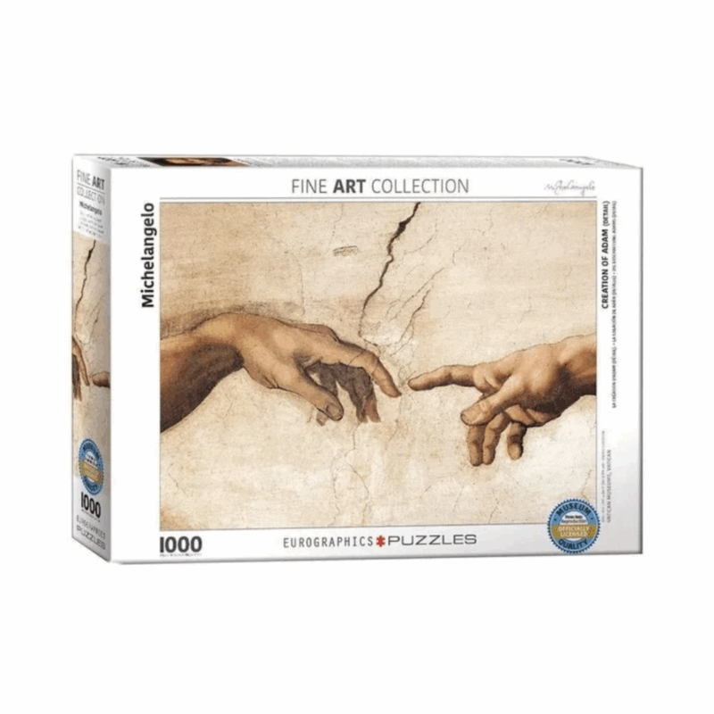 Rompe. Miguel Angel La Creación De Adán 1000 Pz - Eurographics