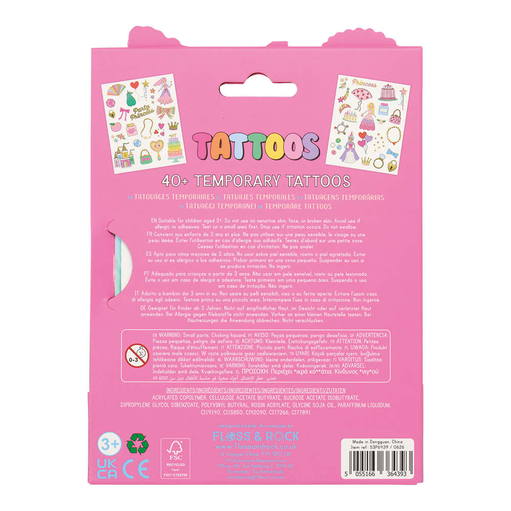 Tatuajes Temporales Princesas - Floss & Rock