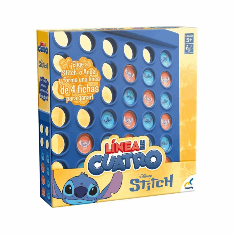 Juego De Mesa Línea De 4 Stitch Disney - Novelty