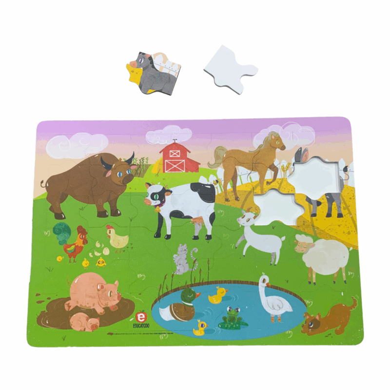 Rompecabezas Didactico 42 Piezas La Granja