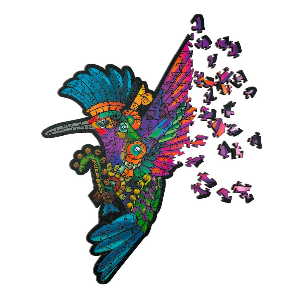 Rompecabezas Colibri Madera Arte Folk 150 Piezas - Evaflex