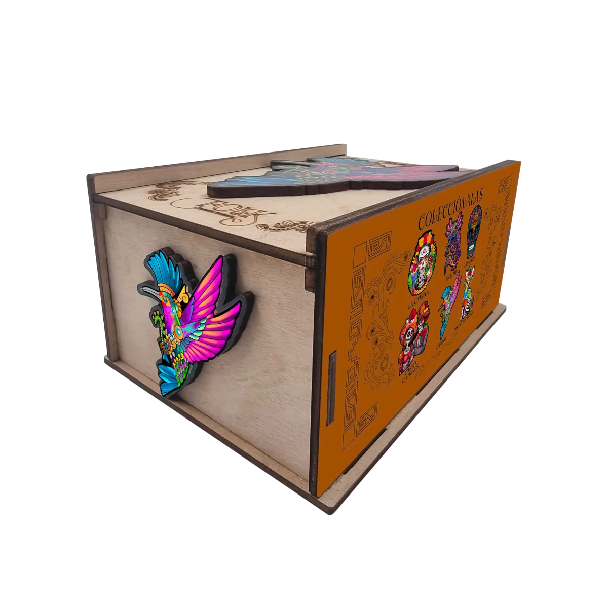 Rompecabezas Colibri Madera Arte Folk 150 Piezas - Evaflex