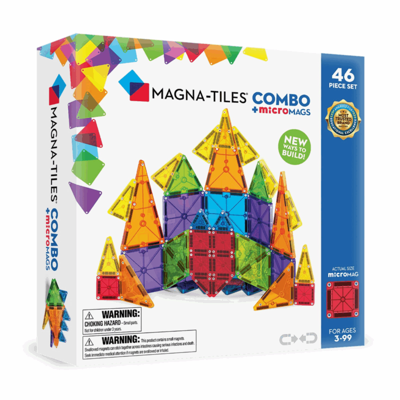MAGNA-TILES Combo + Micromags 46 Pzas