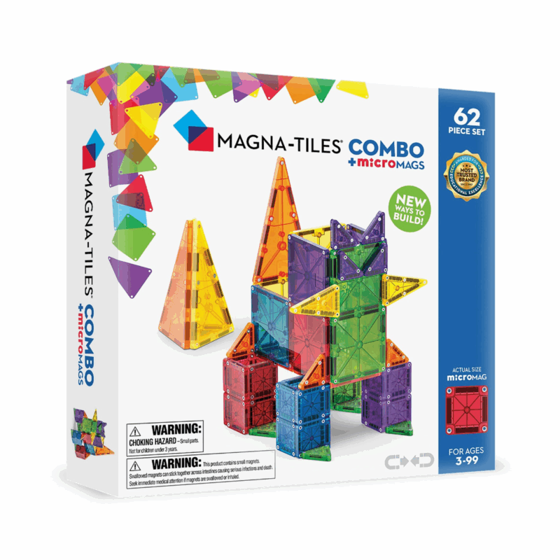 MAGNA-TILES Combo + Micromags 62 Pzas