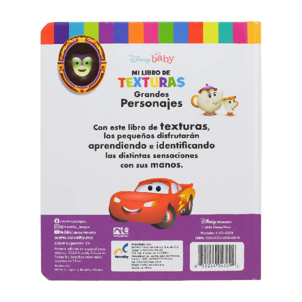 Mi Primer Libro con Texturas Disney Grandes Personajes - NOVELTY
